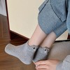 Anna-Kaci Women's 3-Pair No-Show Socks with Embroidered Dog Design and Soft Knit Low-Cut Fit for Everyday Comfort - 2 of 4