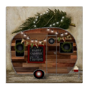 Stupell Industries Happy Camper At Christmas, 17" x 17" - 1 of 4