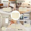Storage Bins Foldable Fabric Storage Cube Organizer with Handles 13x13x13 Inch Lightweight 4 Pack Clothes Basket - 3 of 3