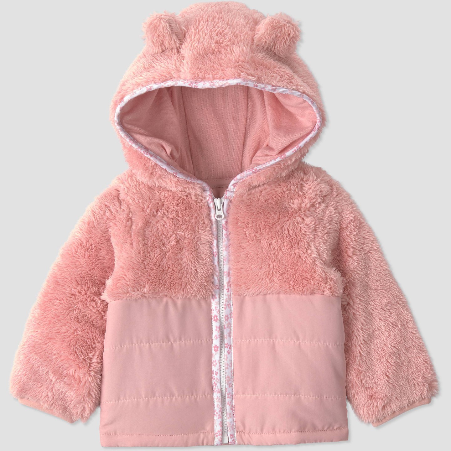 Куртка Carter's Just One You Cozy Jacket - Light Pink для малышей, цвет: Светлый розовый — фото 1