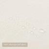 Waterproof Fabric Shower Curtain Ivory Shower Liner for Bathroom, 72 x 78 Inch - 3 of 4