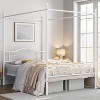 Yaheetech Metal Canopy Bed Frame, Four-poster Canopied Platform Bed with Arched Headboard - 2 of 4