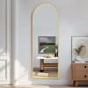 57"x20" Arched Full Length Mirror, Full Floor Mirror with Stand, Large Full Body Mirror, Wall Mirror for Bedroom Living Room - 2 of 4