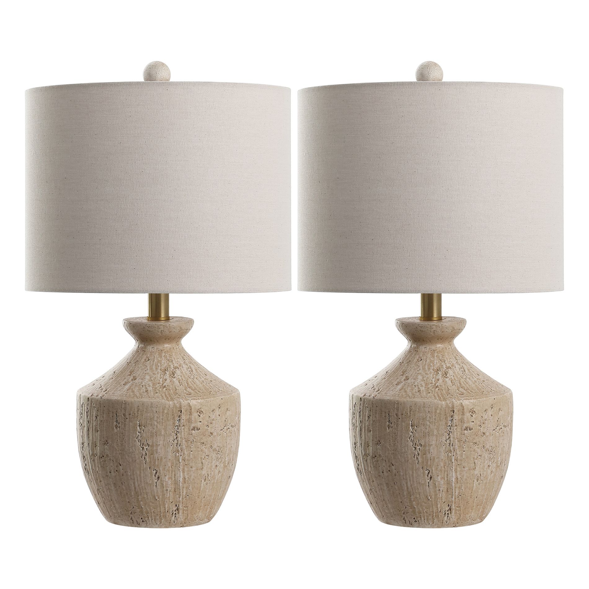 Delacey 21" Table Lamp (Set of 2) - TBL4643 - Light Brown - Safavieh