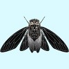Boy's Design By Humans Monochrome Cicada By Realkey T-Shirt - 2 of 3