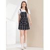 Allegra K Women's Causal Adjustable Strap Above Knee Suspender Skirts - 3 of 4