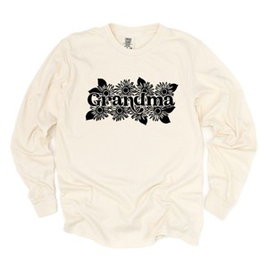 Simply Sage Market Grandma Sunflower Garment Dyed Long Sleeve - 1 of 4