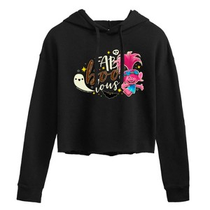 Women's - Trolls - Fab Boo Lous Poppy Poppy Cropped Graphic Hoodie - 1 of 3