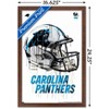 Trends International NFL Carolina Panthers - Drip Helmet 20 Framed Wall Poster Prints - 3 of 4