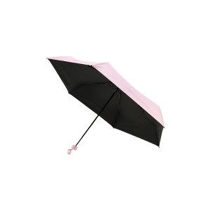 Unique Bargains Umbrella 6-Rib Flat 50% Fold Mini Parasol Full Shading-Sun Protection Impact Cloth 34.25"x20.47" 1 Pcs - 1 of 4