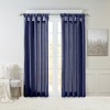MAYEERTY 50x84" Twist Tab Lined Window Curtain Panel for Living Room Navy - 3 of 4