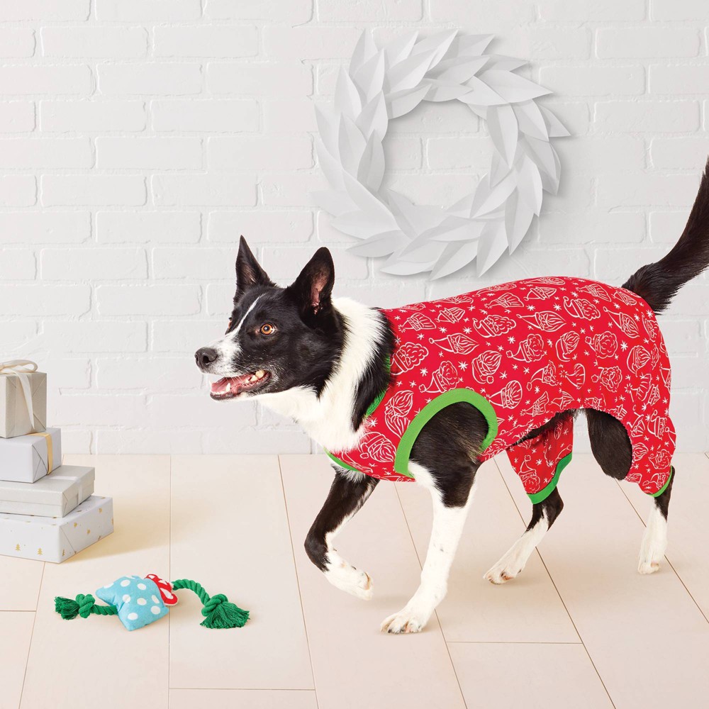 Santa Dog Pajama - Wondershop™ L