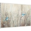 Amanti Art Pretty Birds Neutral String by Julia Purinton Canvas Wall Art Print Framed 33 x 23-in. - 3 of 4