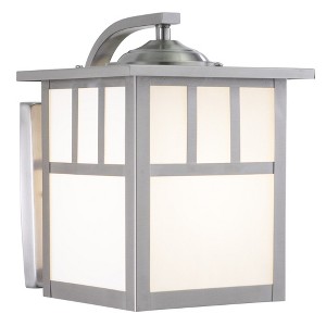 Vaxcel Mission 1 - Light Sconce in  Stainless Steel - 1 of 4