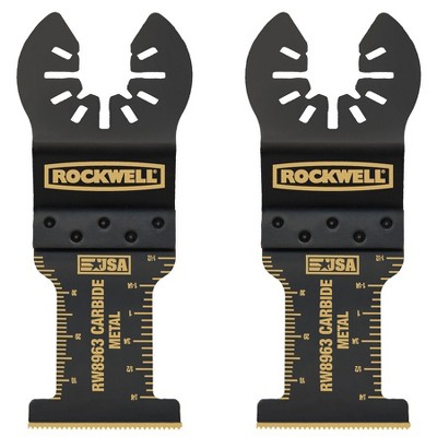 Rockwell RW8963.2 Sonicrafter 1-3/8 in. Extended Life Carbide End Cut Blade (2-Pack)