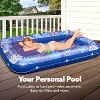 Jasonwell 85" x 57" Inflatable Tanning Pool Lounger Float with Pillow, 4-in-1 Sunbathing Bed, XL-Dark Blue, Perfect for Adults & Pool Relaxation - 2 of 4