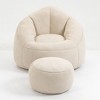 CAVINAS Lazy Sofa Bean Bag Chair Couch with Comfort Lounger High Back, Upholstered Footrest for Living Room - 4 of 4