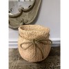 Slickblue Charming Small Woven Sack Design Planter – with Rope, 6.5” x 5.25” x 6.5” - 3 of 4
