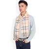 anna-Kaci Men's Classic Plaid Patterned Scarf with Fringed Edges Soft Lightweight Winter Accessory for Timeless Style - 3 of 4