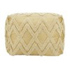 Saro Lifestyle Tufted Pouf With Foil Print Design - 2 of 4