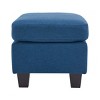 Elegant Ottoman,Versatile Foot Stools Ottoman,Rectangular Fabric Upholstered Ottoman, Accent Ottoman Chair With Durable Birch Legs-Cuddlewood - 4 of 4