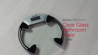 Digital Glass Bathroom Scale Clear - Escali : Target