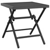 vidaXL Folding Patio Table Anthracite 15 in.x15 in.x15 in. Steel Mesh - 2 of 4