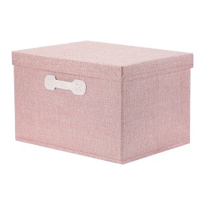 REGALWOVEN Collapsible Fabric Storage Bin with Lid and Handle for Shelves Closet 1 Pc - 1 of 4