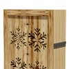 Wooakway Rustic Folding Wood Room Divider Vintage Freestand Privacy Screen for Room Seperation Living Room Bedroom Office Room - 4 of 4