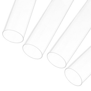 Unique Bargains Lamp Lantern Water Cooling System Acrylic Round Pipes Clear 4 Pcs 14" - 1 of 4