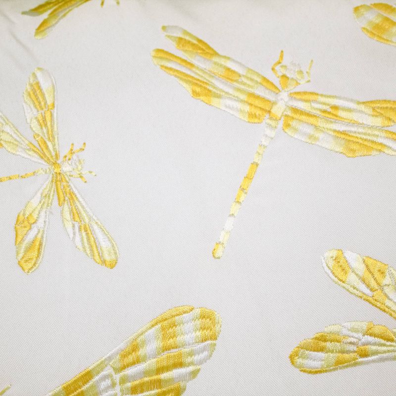 Embroidered Dragonflies Rectangular Indoor/Outdoor Throw Pillow - Edie@Home, 4 of 7