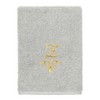 Linum Home Textiles 100% Turkish Cotton MONICA Gold Thread 3PC Embellished Towel Set - 4 of 4