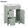 NicBex 24" Bathroom Vanity with Sink, Morden Bathroom Cabinet Storage with 2 Spacious Drawers and 1 Cabinet for Bathroom, Green - 2 of 4