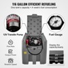 VEVOR Portable Diesel Tank, 116 Gallon Capacity & 10 GPM Flow Rate, Diesel Fuel Tank with 12V Electric Transfer Pump and 13.1ft Rubber Hose , Gray - 4 of 4