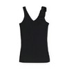 Hope & Henry Womens' V-Neck Rib Knit Tank with Bow - 4 of 4
