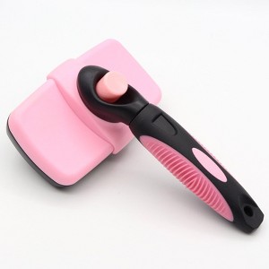 Link Worldwide Self Cleaning Dog and Cat Slicker Brush - Perfect for Grooming Tangled and Loose Hair - 1 of 4