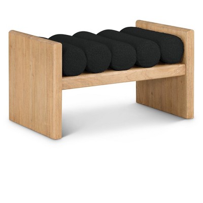 Meridian Furniture,Waverly Boucle Fabric Bench