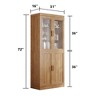 Glass Door Storage Locker: A Large-capacity Storage King With A Stylish And Elegant Design. Its Practicality And Aesthetics Keep Your Home Tidy. - 4 of 4