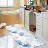 Modern Throw Rugs Botanical Area Rug Machine Washable Rug Stain Resistant Easy Cleaning Area Rug Low Pile Floor Cover Folding Carpet For Home Decor - 4 of 4