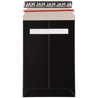 JAM Paper Stay-Flat Photo Mailer Stiff Envelopes w/Self-Adh Closure 6x9 BK 514412114