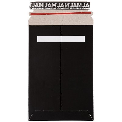 JAM Paper Stay-Flat Photo Mailer Stiff Envelopes w/Self-Adh Closure 6x9 BK 514412114