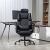Massage Office Chair for Back Pain Relief, 155° Reclining Comfy Chair with Footrest - 2 of 4