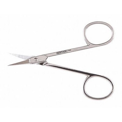 HERITAGE G103C Embroidery Scissor, Fine Point. Curved Blade