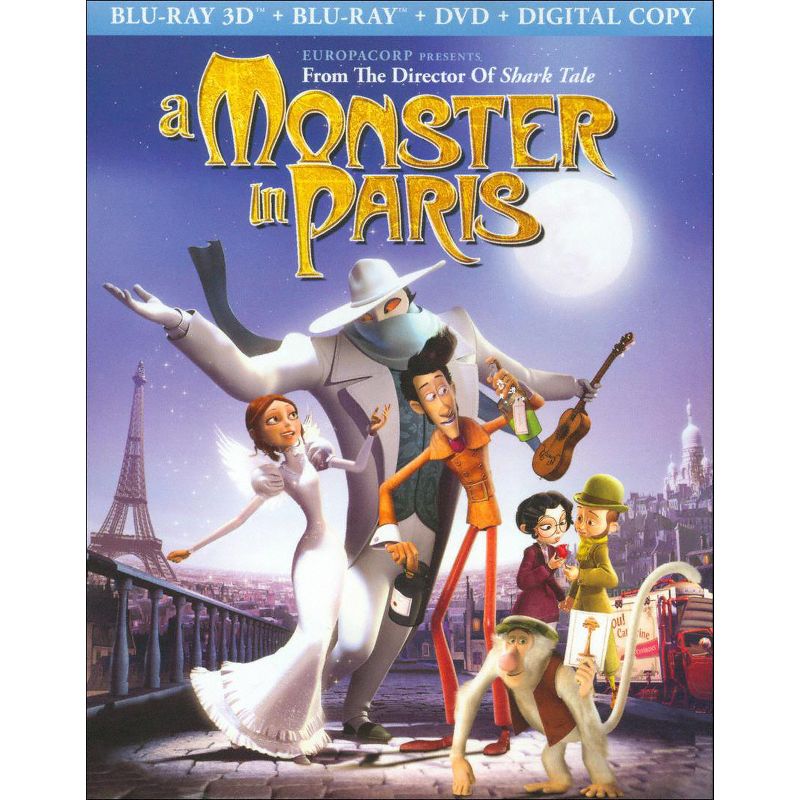 A Monster in Paris (2D + 3D) (Blu-ray + DVD + Digital), 1 of 2