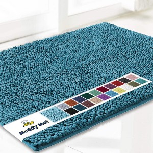 Muddy Mat Highly Absorbent  Soft Chenille Door Mat and Pet Rug Non Slip Thick Washable Area and Bath Mat for Indoor and Outdoor - 1 of 2