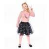 Deux par Deux Girl Organic Cotton Long Sleeve T-Shirt Dusty Pink with Sequin Unicorn - 2 of 4