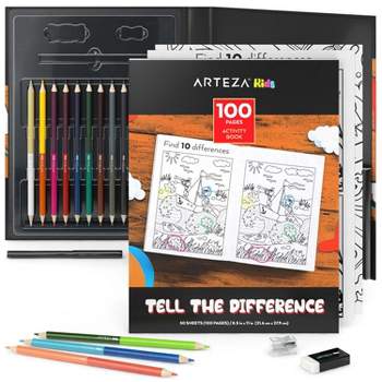 Arteza Kids Drawing Activity Book, Tell the Difference - 50 Pages