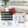 Automatic Pet Water Dispenser with Filter, Stainless Steel Gravity Water Bowl for Indoor Use - 2 of 4