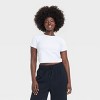 Women's Everyday Soft Cropped Short Sleeve T-Shirt - All In Motion™ - 3 of 4