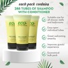 ECO Amenities 288 pack 2 in 1 Travel Size Hotel Shampoo and Conditioner Sets, Bulk Toiletry Supplies, 0.75 fl oz, Green Tea Scent - 2 of 4